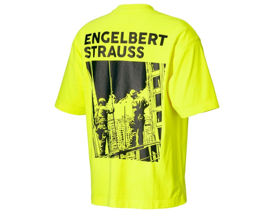 Secondary image e.s. T-shirt neon neonyellow vintage