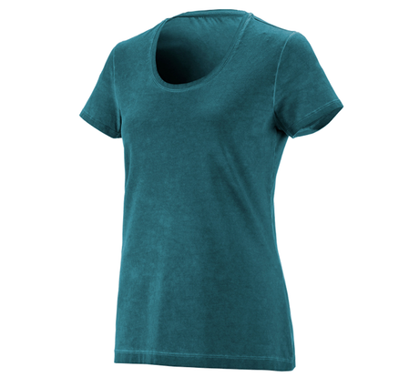 Primary image e.s. T-Shirt vintage cotton stretch, ladies' darkcyan vintage