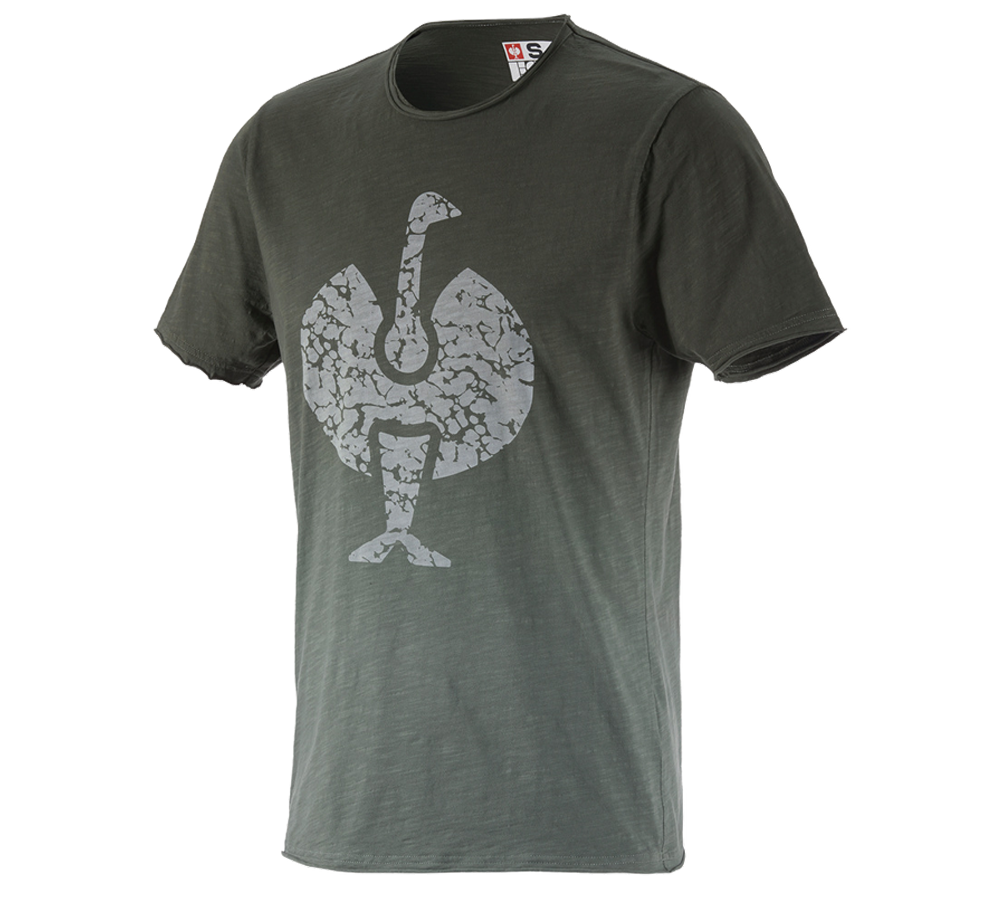 Primary image e.s. T-Shirt workwear ostrich disguisegreen vintage