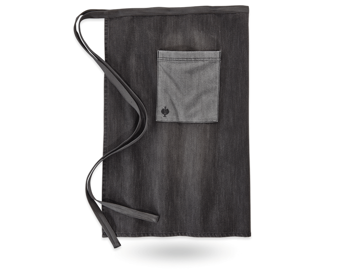 Primary image e.s. Mid-Length Apron denim graphitewashed