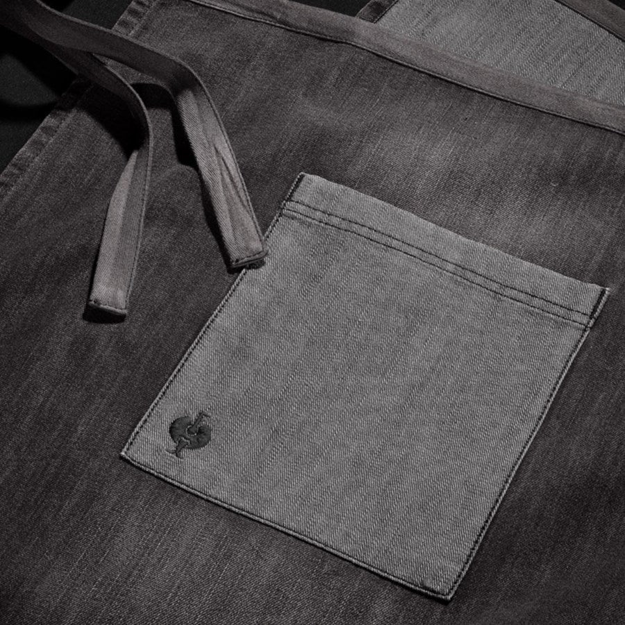 Detailed image e.s. Mid-Length Apron denim graphitewashed