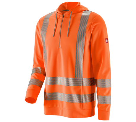 Primary image e.s. High-vis functional hoody-longsleeve UV high-vis orange