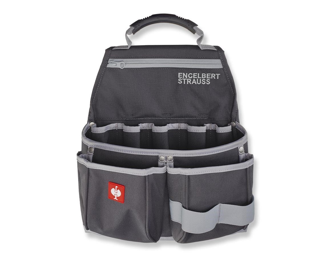 Primary image e.s. Tool bag, 3 compartments anthracite/platinum