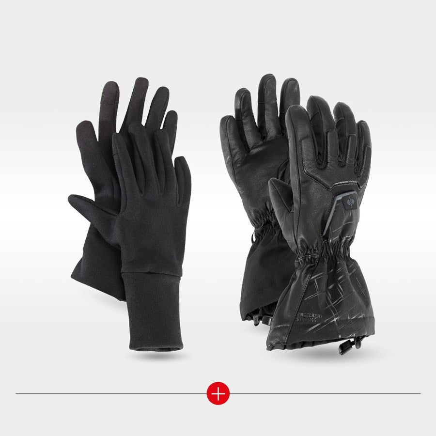 Detailed image e.s. Winter gloves Cupid Ice black/grey