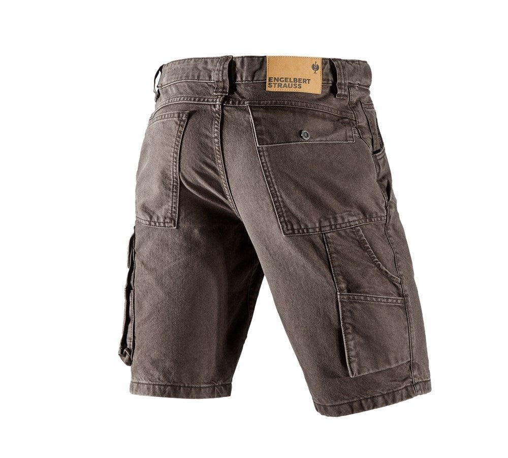 Secondary image e.s. Worker denim shorts chestnut