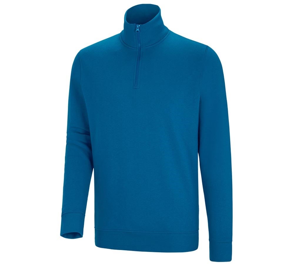 Primary image e.s. ZIP-sweatshirt poly cotton atoll