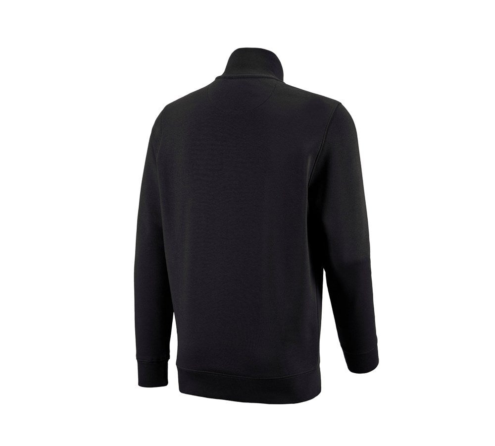 Secondary image e.s. ZIP-sweatshirt poly cotton black