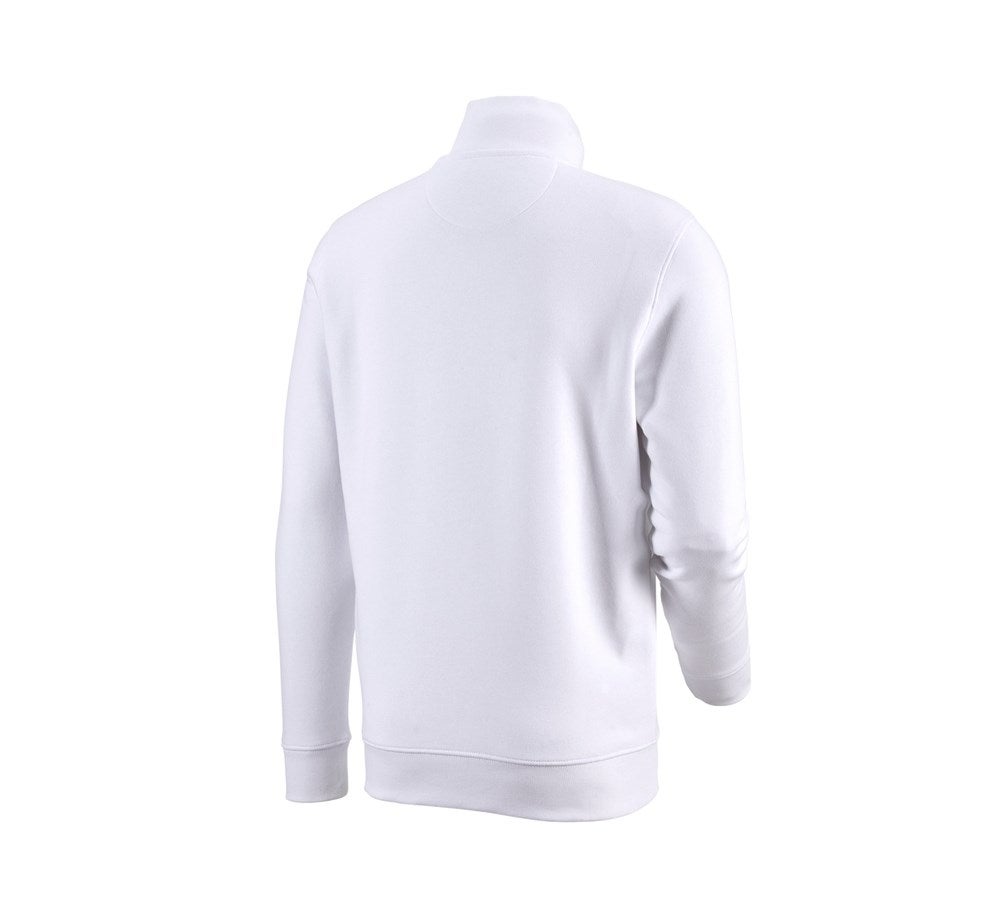 Secondary image e.s. ZIP-sweatshirt poly cotton white