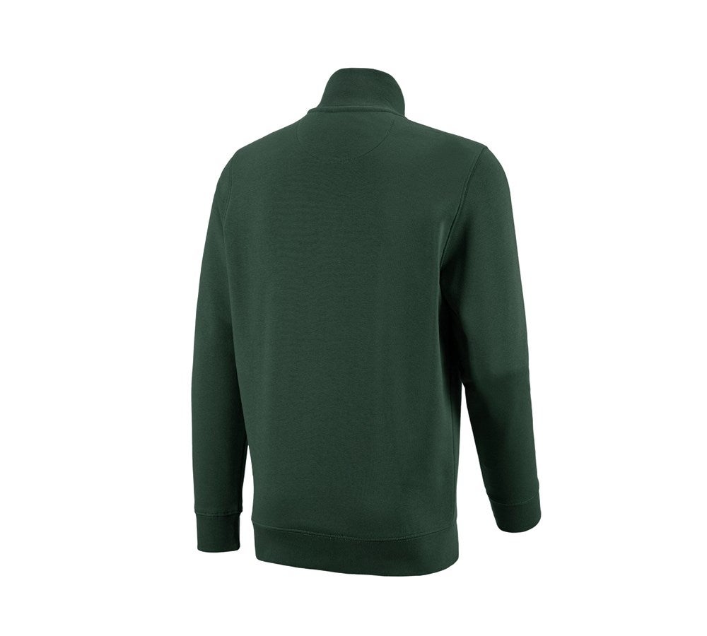 Secondary image e.s. ZIP-sweatshirt poly cotton green