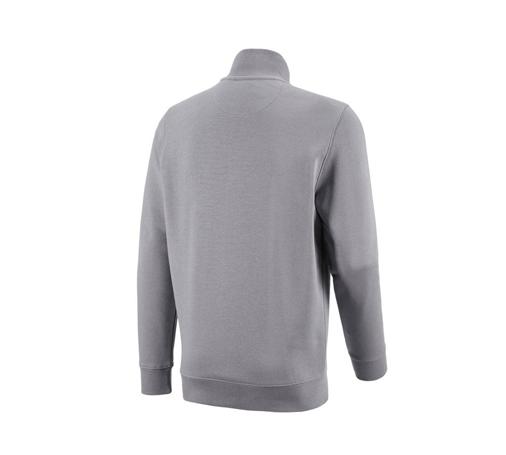 Secondary image e.s. ZIP-sweatshirt poly cotton platinum