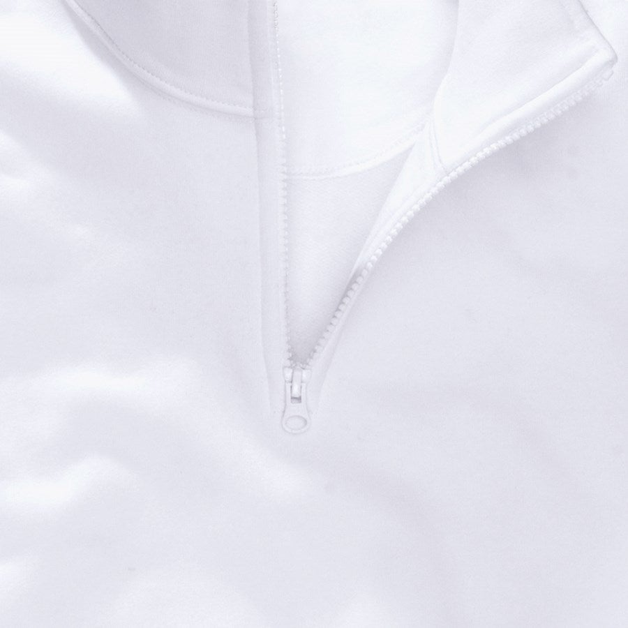 Detailed image e.s. ZIP-sweatshirt poly cotton white
