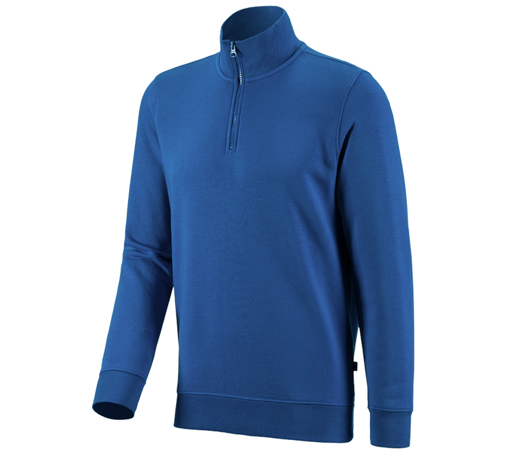 Primary image e.s. ZIP-sweatshirt poly cotton gentianblue