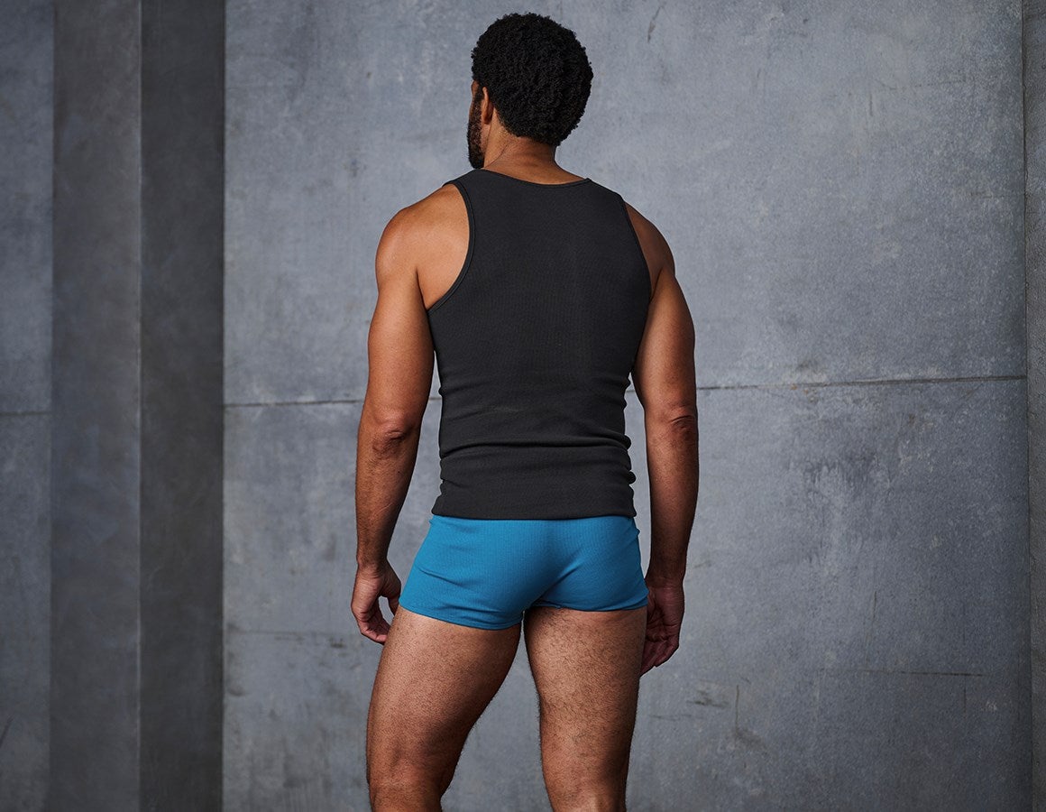 Additional image 3 e.s. Cotton rib pants, pack of 2 black+atoll