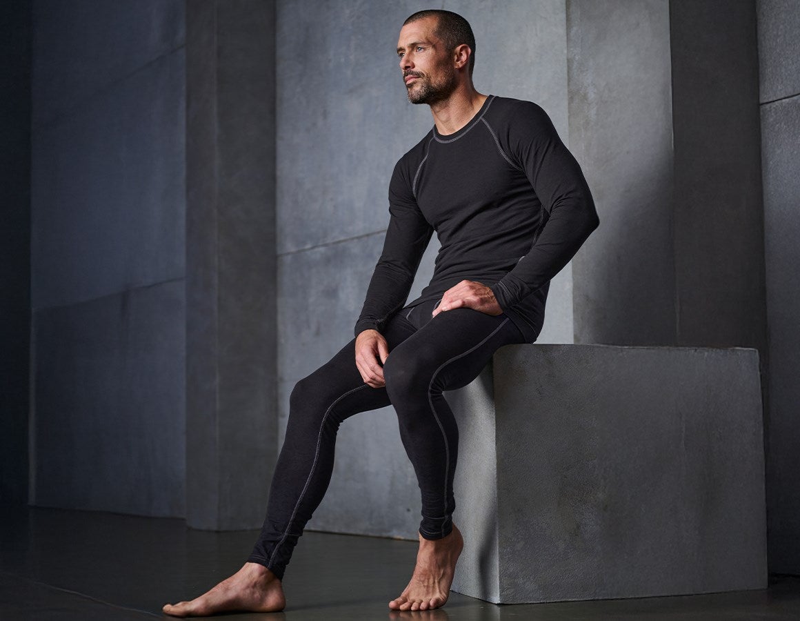 Additional image 3 e.s. cotton stretch long-pants black