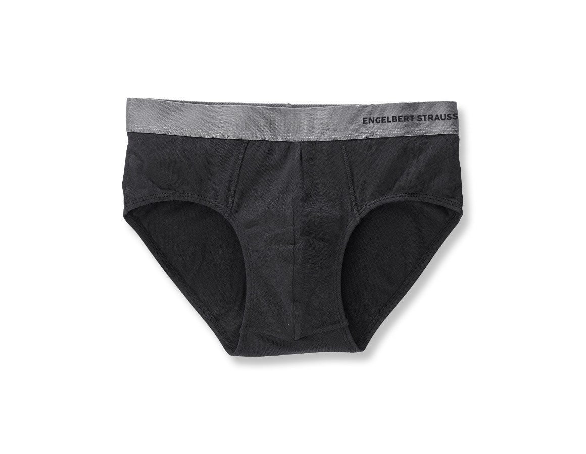 Primary image e.s. Cotton stretch briefs black