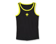 Primary image e.s. Cotton stretch tank shirt, pack of 2, childr. black/acid yellow