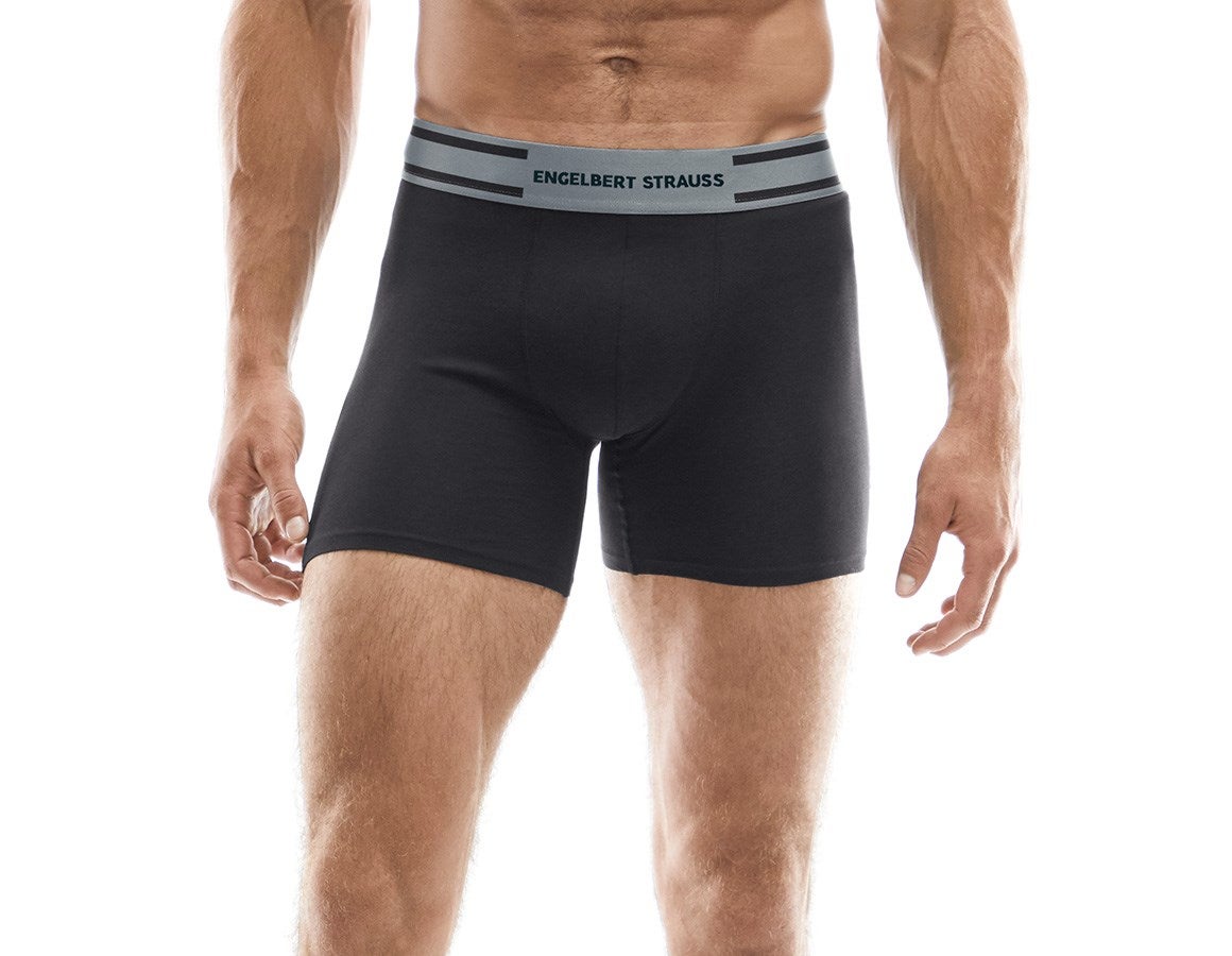 Main action image e.s. Cotton stretch long-leg pants black/cement