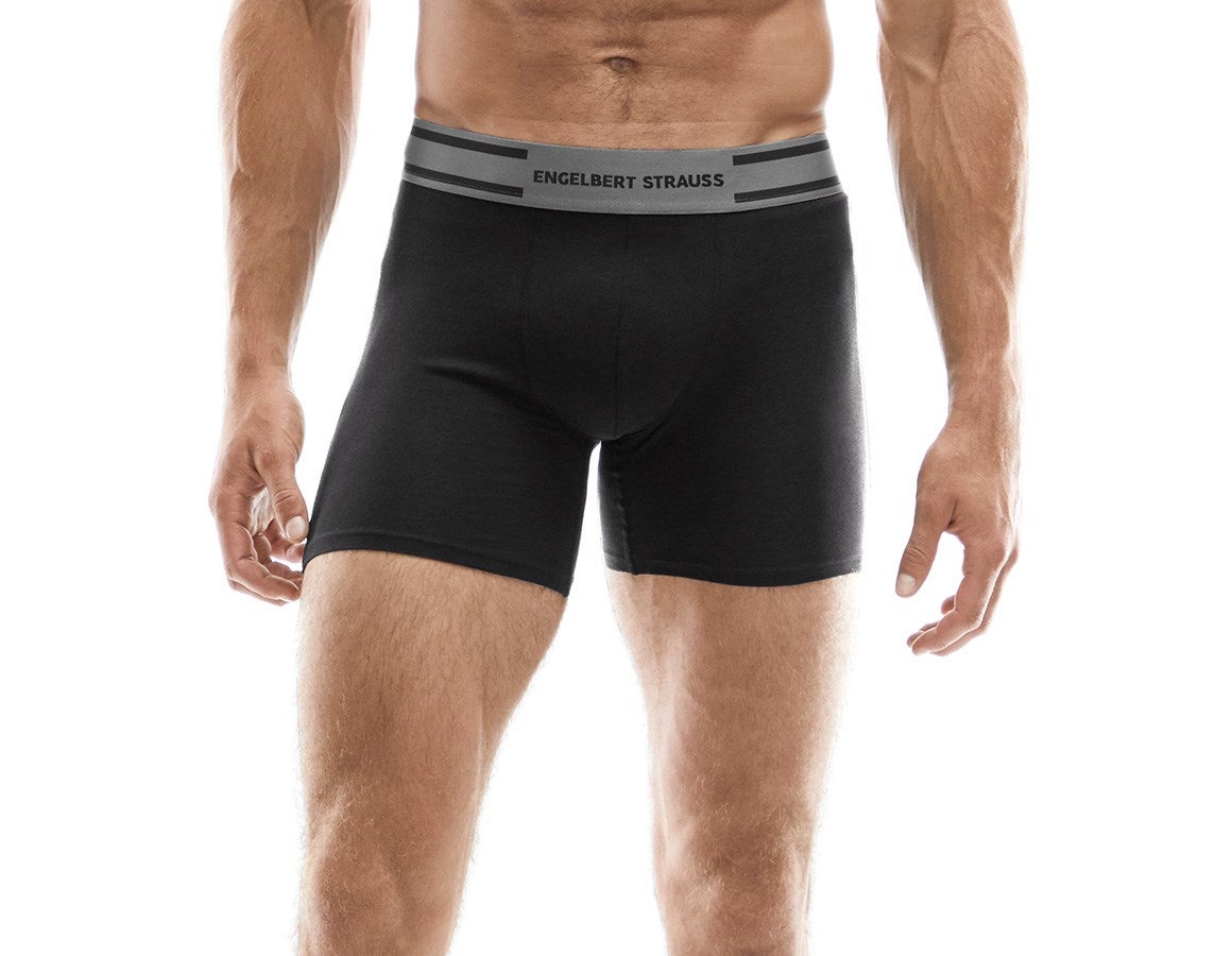 Main action image e.s. Cotton stretch long-leg pants black/cement