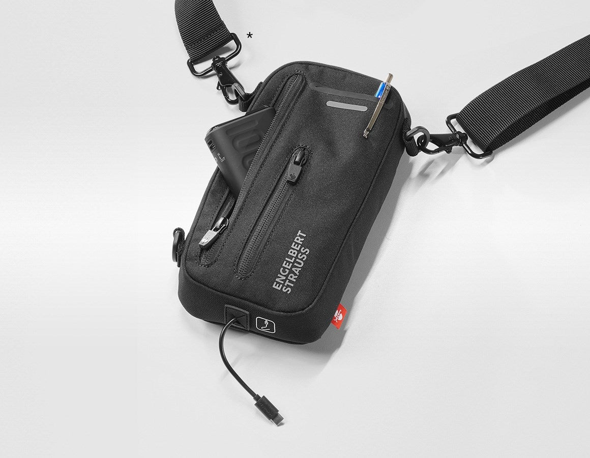 Additional image 1 e.s. phone leash bag black
