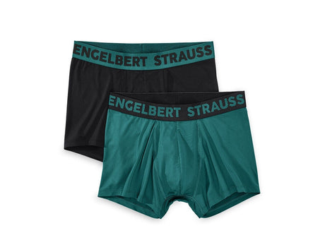 Primary image e.s. poly stretch pants, pack of 2 black/emeraldgreen+emeraldgreen/black